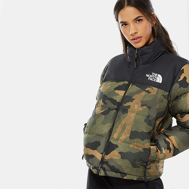 north face 1996 nuptse jacket camo