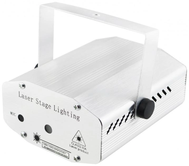 Лазерный проектор, стробоскоп, диско лазер UKC HJ06 6 в 1 c триногой Steel - изображение 2