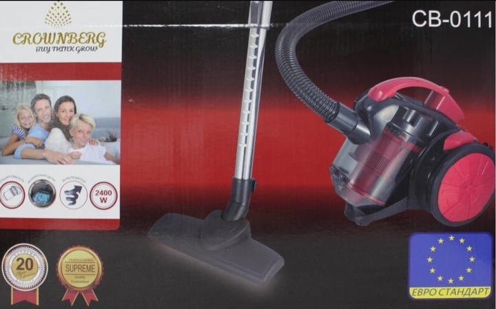 Колбовый мощный пылесос&nbsp;Crownberg CB-0111&nbsp;2400W - изображение 6