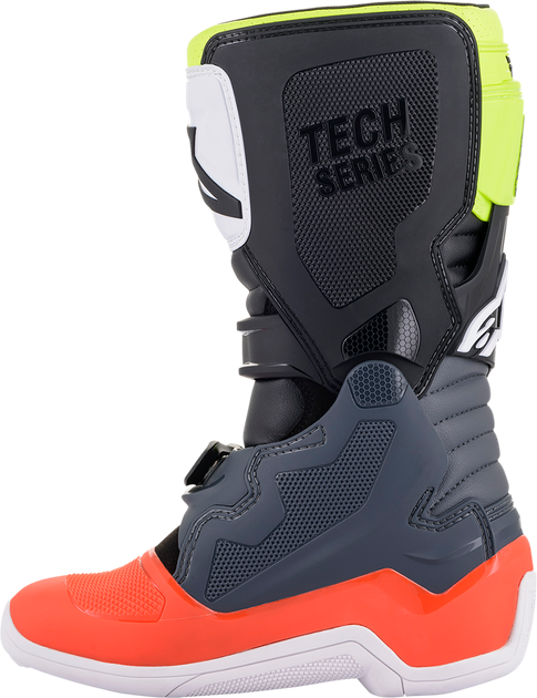 Мотоботи підліткові Alpinestars Tech 7S, 34, Чорний/Помаранчевий/Жовтий (719592) - изображение 3