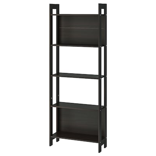 Стеллаж для книг IKEA (ИКЕА) LAIVA 62x165 см Черно-коричневый 401.785. ...