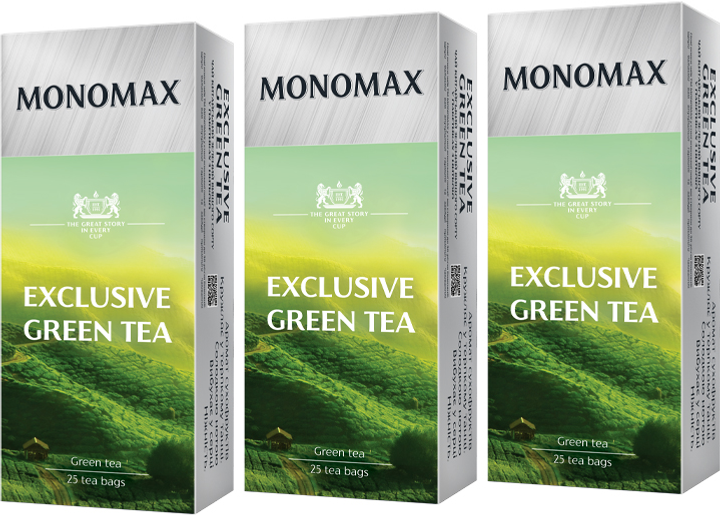 Акція на Упаковка чаю Мономах зеленого Exclusive Gun Powder 3 пачки по 25 пакетиків від Rozetka