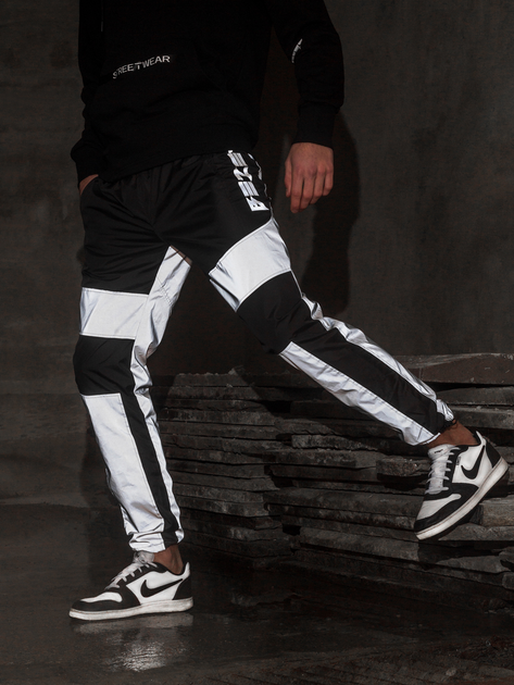 Спортивні штани карго BEZET Black/Reflective’ 21 1412 S Чорні (ROZ6400031503) - зображення 1