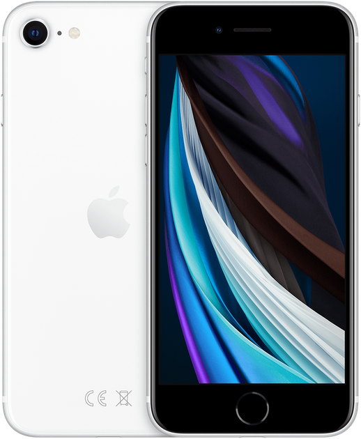 Мобільний телефон Apple iPhone SE 128GB 2020 White Slim Box (MHGU3) Офіційна гарантія - зображення 1