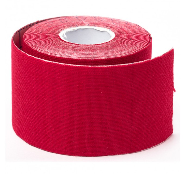 Кинезио тейп спортивний Sports Therapy Kinesiology Tape, 5 см х 5 м (червоний) - зображення 1