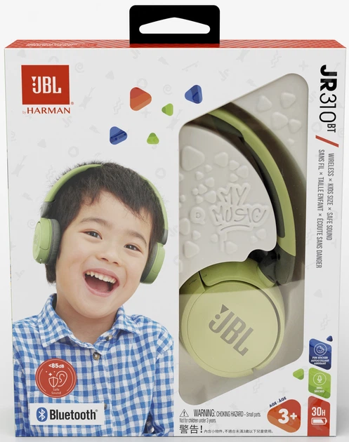 Навушники JBL JR 310 BT Green (JBLJR310BTGRN) - зображення 8