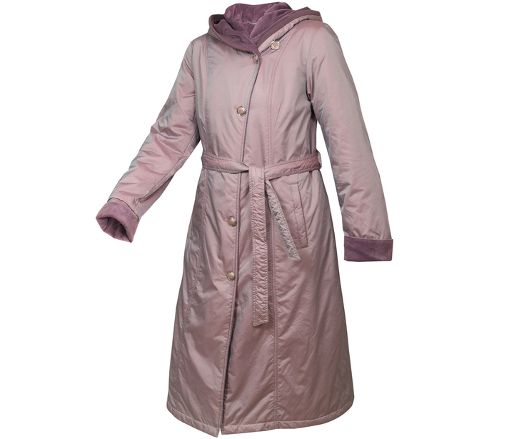 Плащ пальто женское демисезонное длинное с капюшоном Сity Classic 56 ...