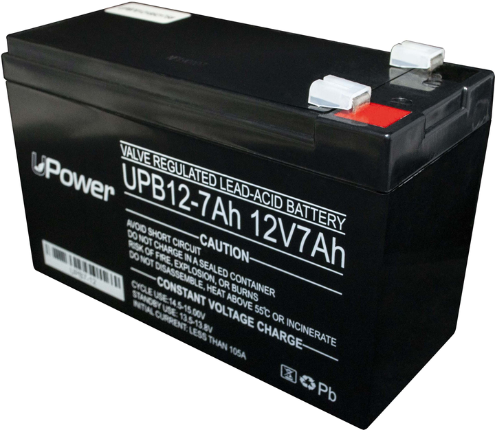 Акумуляторна батарея UPower 12V 7AH (UPB7-12) AGM – фото, відгуки .