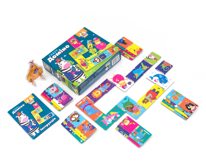 Гра настільна Vladi Toys Crazy Доміно (укр.) (VT8055-10) (4820195057322) - зображення 2