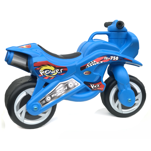 Беговел-Мотоцикл двухколесный с сигналом Bike Y6 Blue 