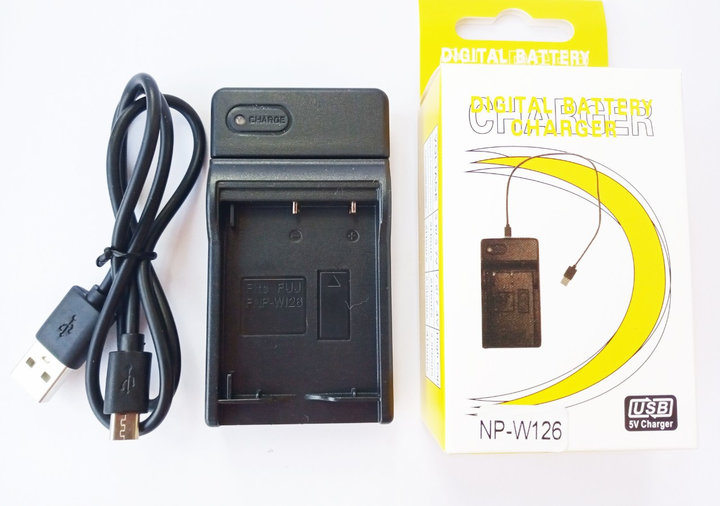 Зарядное USB устройство для двух аккумуляторов Fujifilm NP-95 / Ricoh DB-90