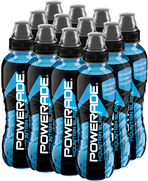Упаковка спортивного изотонического напитка Powerade Горный взрыв с ...