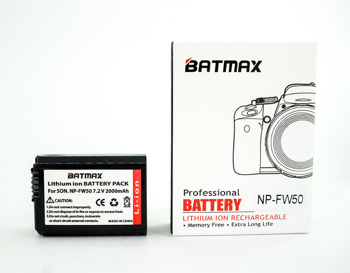 Аккумулятор батарея Batmax NP-FW50 2000mAh для Sony NEX 3 4 5 7 Alpha ...