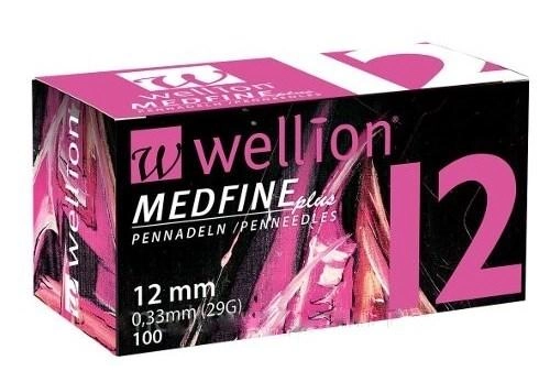 Голки для інсулінових шприц-ручок Wellion Medfine Plus 12 мм (29G x 0,33 мм) - зображення 1