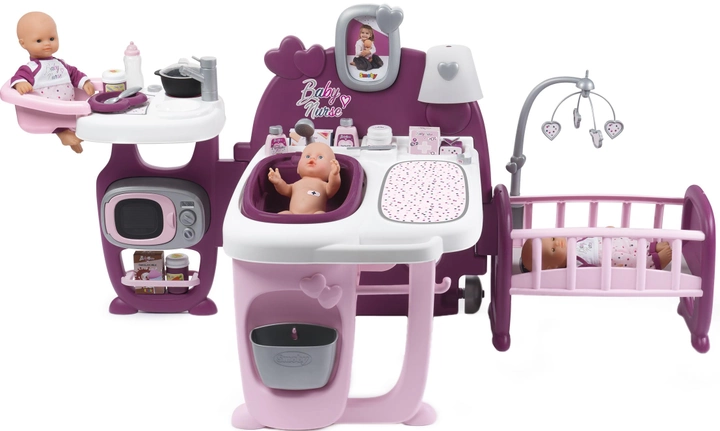 Большой игровой центр Smoby Toys Baby Nurse Прованс комната малыша с кухней, ванной, спальней и аксессуарами (220349) (3032162203491) - изображение 1