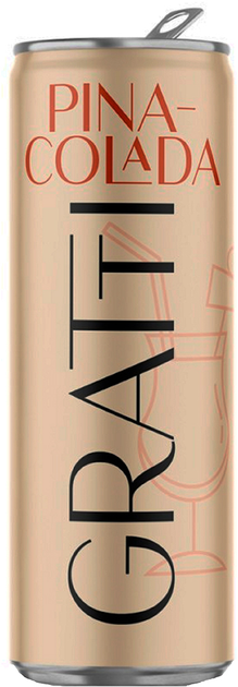Упаковка слабоалкогольного напитка Gratti Pinacolada 4.5% 0.25 л x 24 шт (5902854104093) - изображение 2