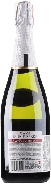 Вино ігристе Cava Jaume Serra Brut Nature Reserva біле брют 0.75 л 11.5% (8411277350415) - зображення 2