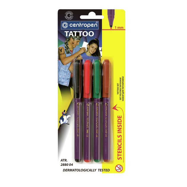 Маркеры и ручки для эскизов татуировки на коже