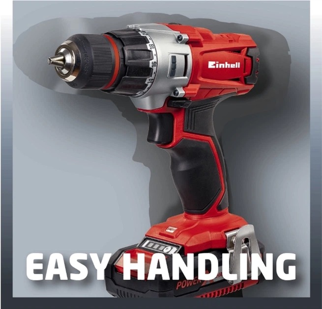 Акумуляторний шуруповерт Einhell X-Change TE-CD 18/2 Li Kit 4513830 (4006825607321) - зображення 7