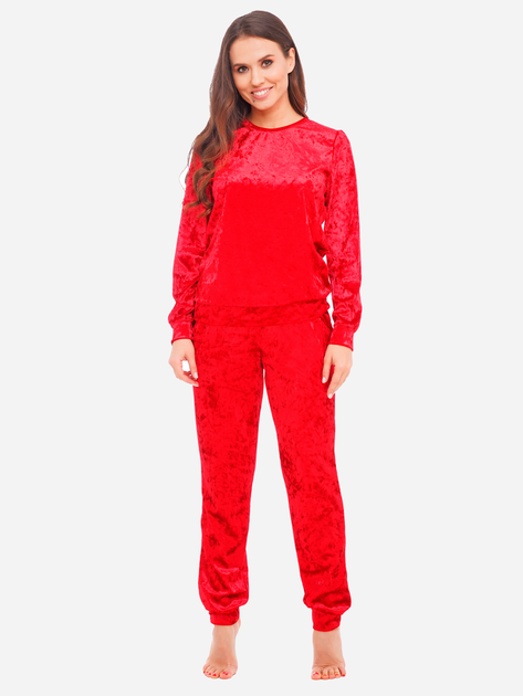 Піжама (світшот + штани) жіноча велюрова Martelle Lingerie M-309 велюр 38 (M) Червона від Rozetka на платформі USKIDKA Акція на Піжама (світшот + штани) жіноча велюрова Martelle Lingerie M-309 велюр 38 (M) Червона від Rozetka