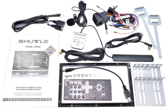 Автомагнитола Shuttle SDUA-7050 Black/Multicolor – фото, отзывы