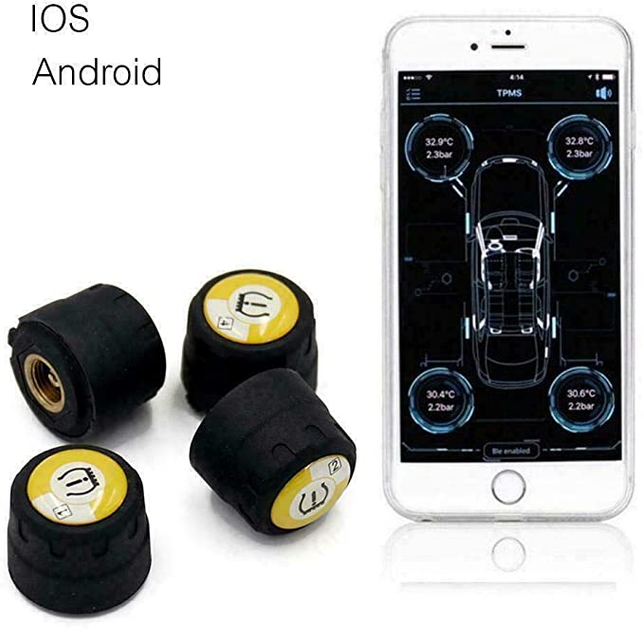 Система контроля давления и температуры в шинах TPMS bluetooth BLE TPMS V11B - изображение 2