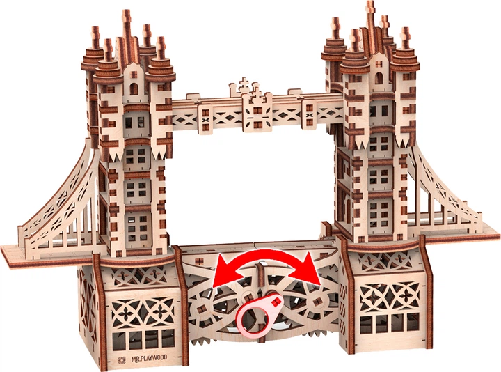 3D пазл-конструктор Mr. Playwood Механічний Тауерський міст