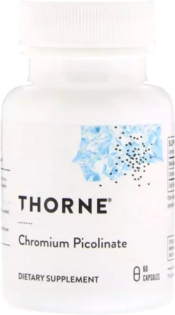 Витамины Thorne Research Хром Пиколинат 500 мкг, Chromium Picolinate ...