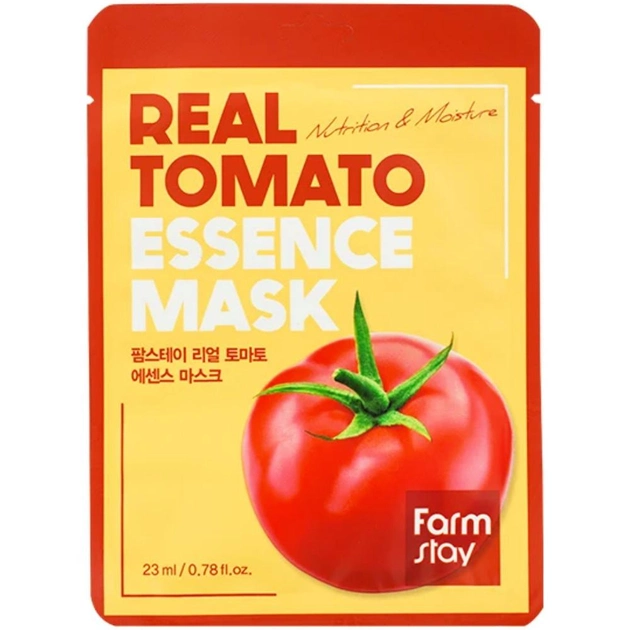 Увлажняющая маска для лица с экстрактом томата Farmstay Real Tomato Essence Mask 23 мл (8809446652451) 