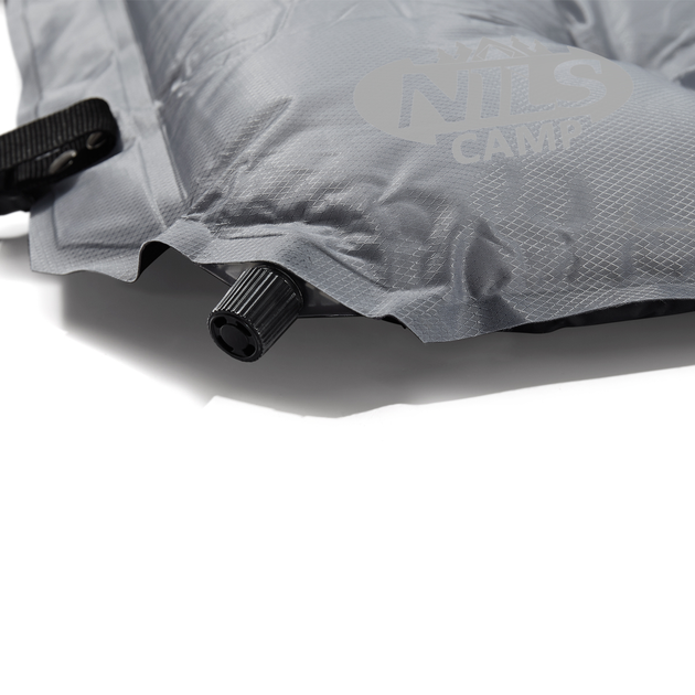 Самонадувающийся туристический коврик Nils Camp NC4350 Original 185 x 66 x 3 см Grey - изображение 4