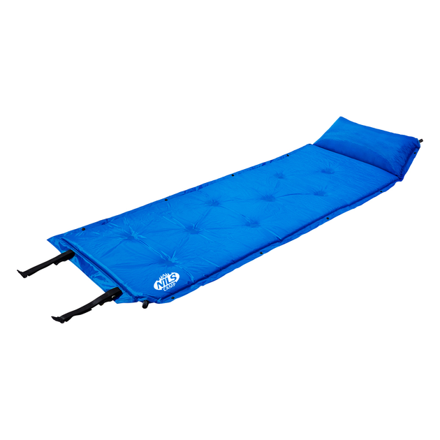 Самонадувающийся туристический коврик Nils Camp NC4348 Original 188 x 67.5 x 3 см Blue - изображение 1