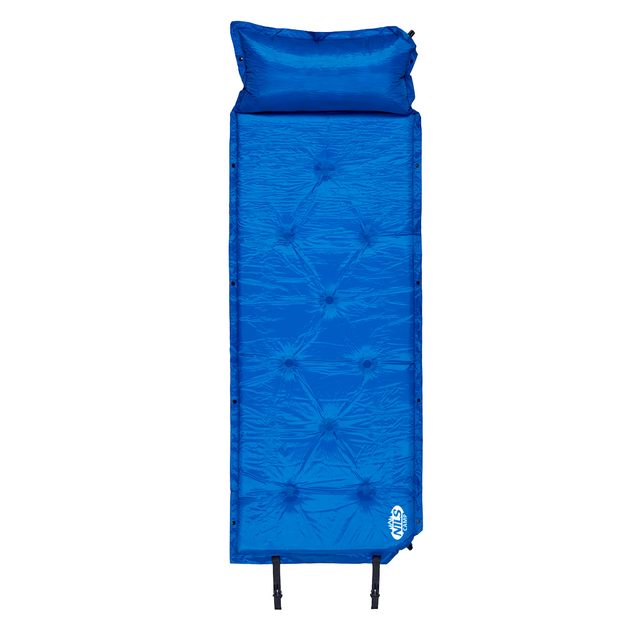 Самонадувающийся туристический коврик Nils Camp NC4348 Original 188 x 67.5 x 3 см Blue - изображение 5