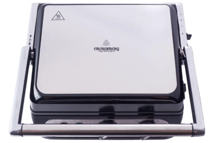 Прижимной контактный электрический гриль Crownberg CB 1042 (2000 Вт) - изображение 2