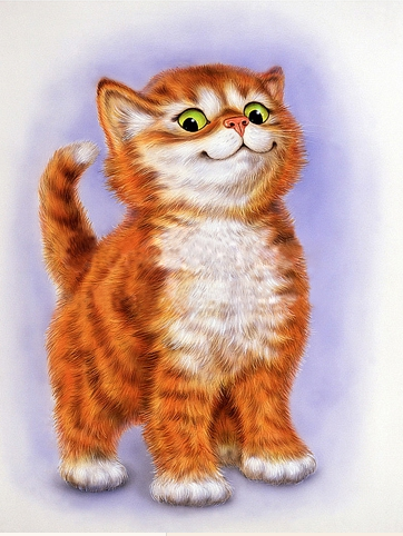 Алмазная мозаика на подрамнике Котенок рыжик 30x40см DM-013 Полная зашивка. Набор алмазной вышивки - Фото 1 Алмазная мозаика на подрамнике Котенок рыжик 30x40см DM-013 Полная зашивка. Набор алмазной вышивки - изображение 1