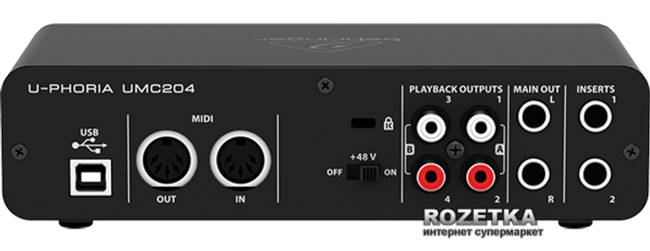 マッキー品　BehringerU-PHORIA UMC204HD Звуковая карта Behringer UMC204HD | Купить в PRODJ.ua