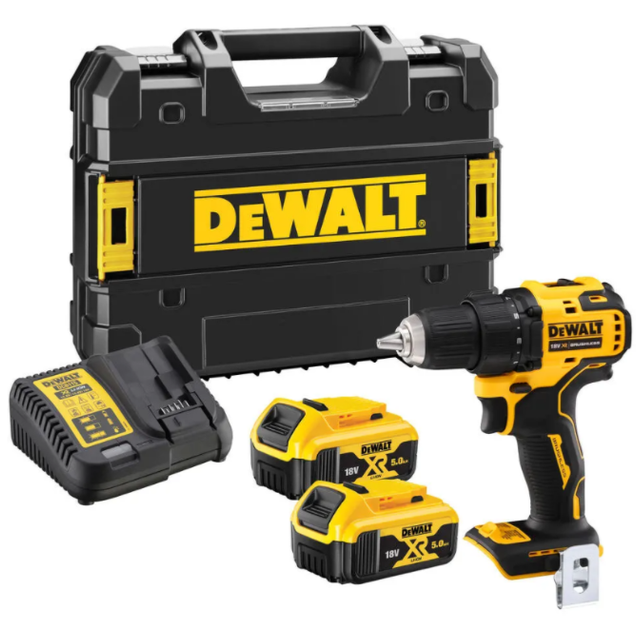 Дриль-шуруповерт акумуляторна безщіткова DeWALT DCD708P2T - Фото 1 Дриль-шуруповерт акумуляторна безщіткова DeWALT DCD708P2T - зображення 1