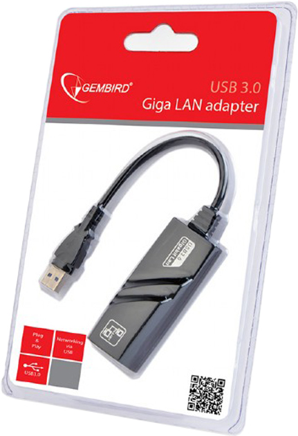 Адаптер Gembird USB 3.0 - RJ45 LAN Gigabit (NIC-U3-02) – фото, відгуки ...