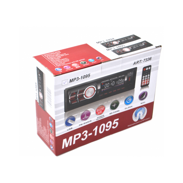 Автомагнитола 1095BT Bluetooth+USB+SD+AUX 4x50W съёмная панель с пультом - изображение 3