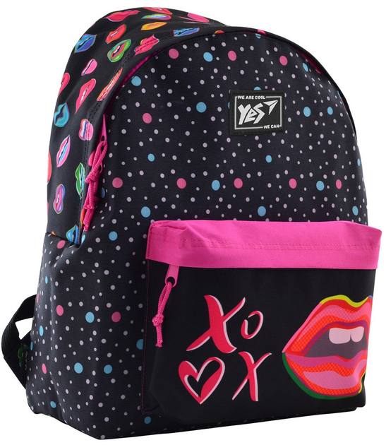 Рюкзак молодежный Yes ST-17 Pink Kiss для девочек 0.4 кг 28.5х39х11.5 ...
