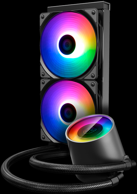 Система жидкостного охлаждения DeepCool Castle 240 RGB V2 - изображение 4