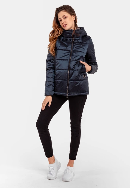 Демисезонная короткая куртка Modniy OAZIS 46-48 Темно-синий (90348 46-48) - Фото 2 Демисезонная короткая куртка Modniy OAZIS 46-48 Темно-синий (90348 46-48) - изображение 2