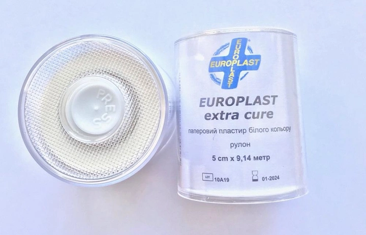 Europlast Екстра Кер на бумажной основе в рулоне белый 5 см х 9,14 м - изображение 1