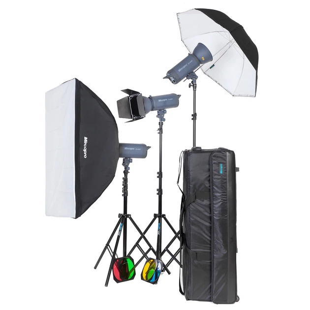 Набор студийного света Mircopro EX-400S Novel KIT (EX-400SKITN) - Фото 1 Набор студийного света Mircopro EX-400S Novel KIT (EX-400SKITN) - изображение 1