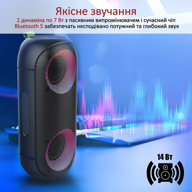 Колонки 14. Микроповреждение - компьютерная акустика 2.1 Vertux sonicthunder-80 Black. Портативная колонка 2.1 купить.