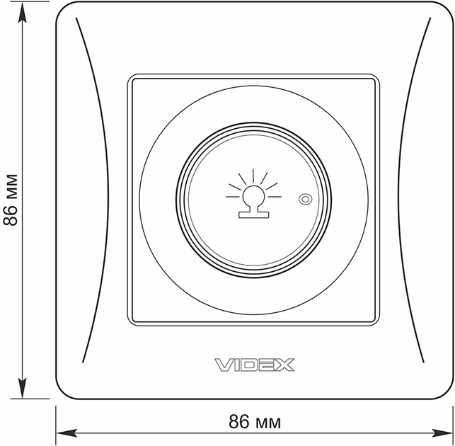 Світлорегулятор поворотний VIDEX Binera 600 Вт Кремовий (VF-BNDM600-CR) - зображення 5