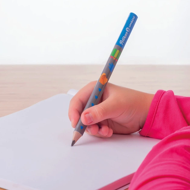 Карандаши для обучения письму Pelikan Combino Pink утолщенные мягкие Розовый корпус 2 шт (811170) - изображение 3