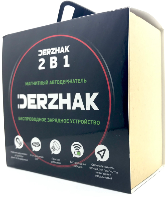 Бездротовий зарядний пристрій DERZHAK V1 Black (QT-DerzhakV1) - зображення 4