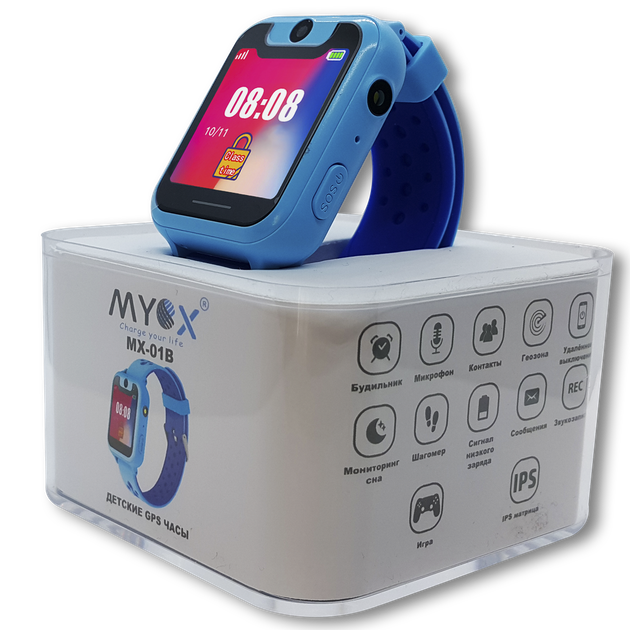 Детские GPS часы MYOX МХ-01B синие (камера + фонарик) – низкие цены ...