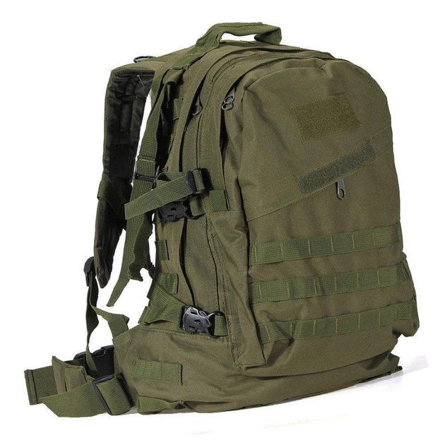 Прочный рюкзак для рыбалки, охоты, туризма Molle Assault B01 олива, 40 л - изображение 1