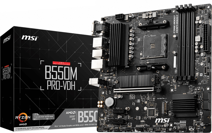Материнская плата MSI B550M PRO-VDH (sAM4, AMD B550, PCI-Ex16) - изображение 5